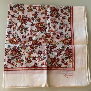 Sézane floral organic cotton square scarf NEW ☀️